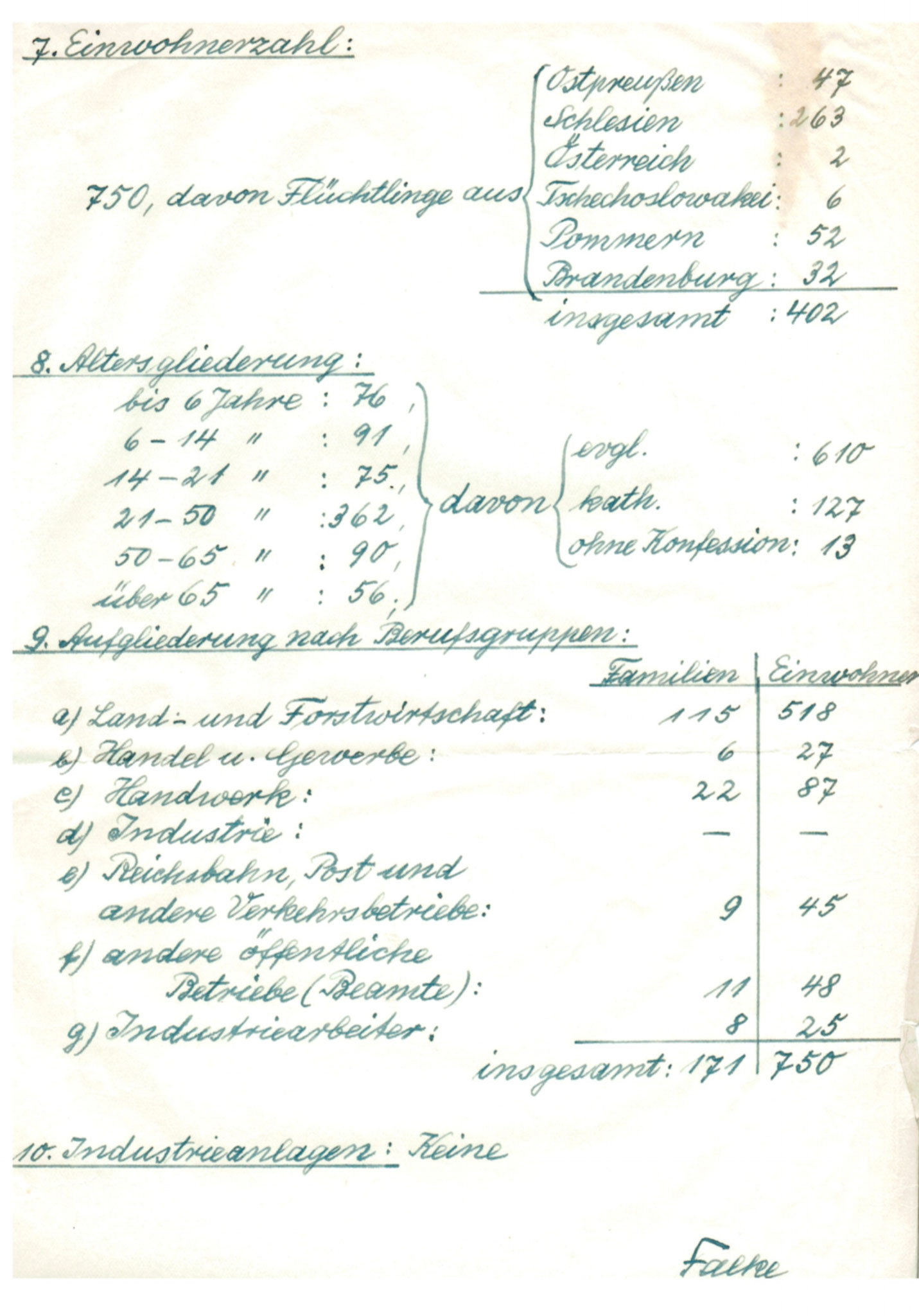 Statistik 1947 II